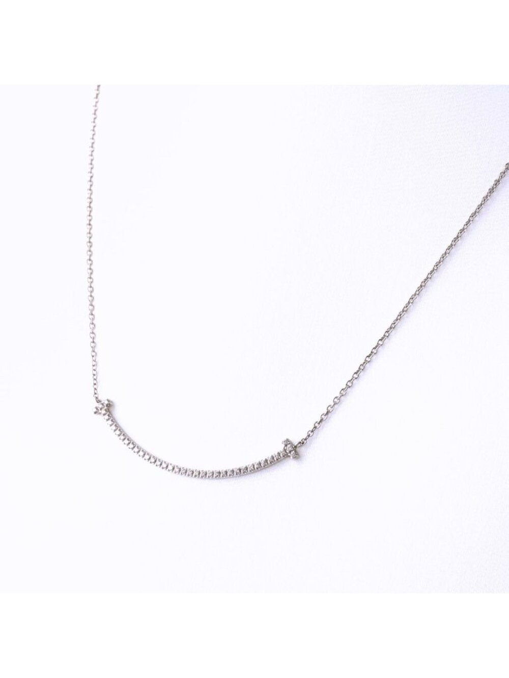 Tiffany & Co T Smile Small Diamond Pendant
